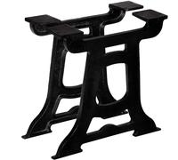 vidaXL Coffee Table Legs 2 pcs Y-Frame Cast Iron, Black