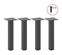 vidaXL Coffee Table Legs 4 pcs Anthracite 30-32 cm Steel