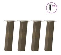 vidaXL Coffee Table Legs 4 pcs Natural Steel 42 cm Steel