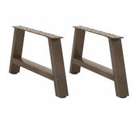 vidaXL Coffee Table Legs A-Shaped 2 pcs 60x(30-31) cm Steel