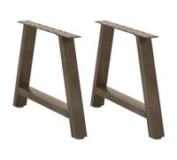 vidaXL Coffee Table Legs A-Shaped 2 pcs 60x(42-43) cm Steel