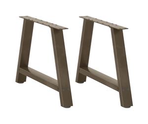 vidaXL Coffee Table Legs A-Shaped 2 pcs 60x(42-43) cm Steel