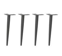 vidaXL Coffee Table Legs Conical Shape 4 pcs Anthracite 42-43 cm Steel