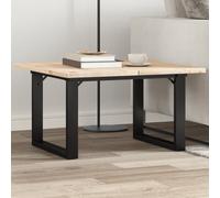 vidaXL Black Powder-Coated Steel O-Frame Coffee Table Legs, 60x40x38 cm, Easy-Install DIY Desk Legs
