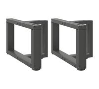 vidaXL Coffee Table Legs T-Shaped 2 pcs Anthracite 40x25x(30-31) cm Steel