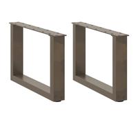 (natural, 50 x (30-31) cm) vidaXL Coffee Table Legs Desk Legs Furniture Legs Bar Stand DIY U-Shaped Steel