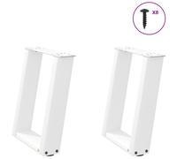 Console Table Legs U-Shaped Desk Legs Metal Bar Stand DIY 2 pcs Steel vidaXL