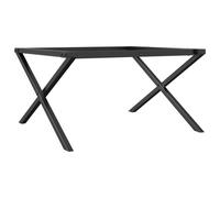 vidaXL Coffee Table Legs X-Frame Desk Legs DIY Metal Furniture Legs Steel