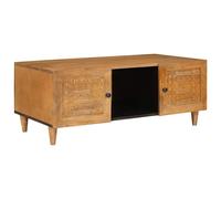 vidaXL Coffee Table Light Brown 100 x 54 x 40 cm Solid Mango Wood
