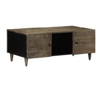 vidaXL Coffee Table Light Grey 100x54x40 cm Solid Wood Mango
