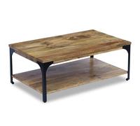 vidaXL Coffee Table Mango Wood 100x60x38 cm UK