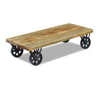 vidaXL Coffee Table Mango Wood 120x60x30 cm UK HOT