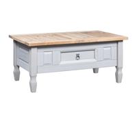 Vidaxl Coffee Table Mexican Pine Corona Range Grey 100X55X44 Cm