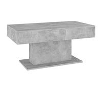 vidaXL Coffee Table Modern Home Living Room Furniture Accessories Couch End Side Center Accent Table Set Sofa Table Set Concrete Grey Engineered Wood