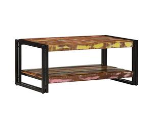 vidaXL Coffee Table Multicolour 90x50x38 cm Solid Wood Reclaimed side table