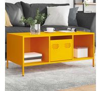 vidaXL Coffee Table Mustard Yellow 101.5x50x43.5 cm Cold-rolled Steel