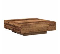 vidaXL Coffee Table Old wood 100 x 100 x 31 cm Engineered wood, Elegant Coffee Table, Modern Design, Durable Wooden, Stylish Accent for Living Room Furniture, Functional Centerpiece