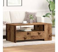 vidaXL Coffee Table Old Wood 102 x 55 x 43.5 cm Engineered Wood