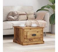 vidaXL Coffee Table Old Wood 50 x 50 x 35 cm Engineered Wood