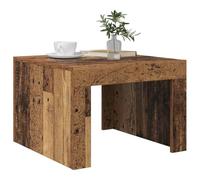 vidaXL Coffee Table Old Wood 50 x 50 x 35 cm Engineered Wood, Modern Living Room Coffee Table, Functional, Durable Design, Versatile Surfaces, Elegant Wood Furniture, Indoor Use