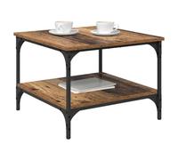 vidaXL Coffee Table Old Wood 55 x 55 x 40 cm Engineered Wood, Stylish Drink Table, Industrial Coffee, Functional Storage, Modern Living Room Furniture, Durable Centerpiece