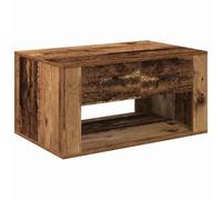 vidaXL Coffee Table Old Wood 80 x 50 x 40 cm Engineered Wood, Rustic Wooden Coffee Table, Rectangular Design, Ample Storage, Contemporary Indoor, Stylish Low for Living Room