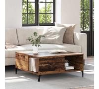 vidaXL Coffee Table Old Wood 80 x 80 x 36.5 cm Engineered Wood