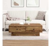 vidaXL Coffee Table Old wood 90 x 90 x 28 cm Engineered wood