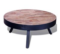 Vidaxl Coffee Table Round Reclaimed Teak Wood