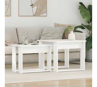 VidaXL Coffee Table Set 2 Pcs White 50 X 52 X 42 Cm Engineered Wood