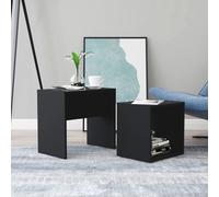 Nesting Coffee Tables Set of 2 Stacking Sofa Side Tables for Living Room Hallway