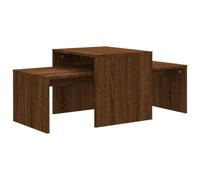 (Brown oak) vidaXL Coffee Table Set Engineered Wood Living Room Sofa Table Multi Colours
