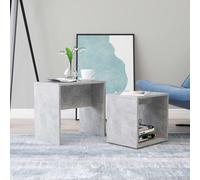 Nesting Coffee Tables Set of 2 Stacking Sofa Side Tables for Living Room Hallway