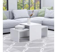 vidaXL Coffee Table Set White 100x48x40 cm Engineered Wood
