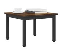 vidaXL Coffee Table Smoke Oak 50 x 50 x 36 cm Engineered Wood