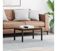 vidaXL Coffee Table Smoke Oak 70 x 50 x 36 cm Engineered Wood