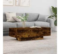 Vidaxl Coffee Table Smoked Oak 100X49.5X31 Cm Engineered Wood, Brown