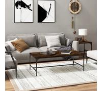 (Smoked oak, 100 x 50 x 35 cm) vidaXL 1/2x Side Table Engineered Wood Couch Tea Table Multi Colours/Sizes