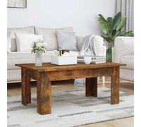 Vidaxl Coffee Table Smoked Oak 100X60X42 Cm Engineered Wood