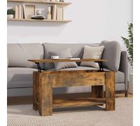 vidaXL Coffee Table Smoked Oak 101x49x52 cm Engineered Wood