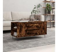 vidaXL Coffee Table Smoked Oak 102x44.5x50 cm Engineered Wood