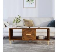 (Smoked oak) vidaXL Coffee Table Engineered Wood Side Centre Accent Table Multi Colours