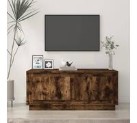 vidaXL Coffee Table Smoked Oak 102x50x44 cm Engineered Wood