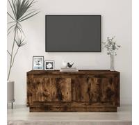 vidaXL Coffee Table Smoked Oak 102x50x44 cm Engineered Wood UK NEW