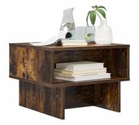 vidaXL Coffee Table Smoked Oak 48 x 46 x 35 cm Engineered Wood