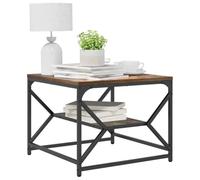 vidaXL Coffee Table Smoked Oak 51 x 50 x 40 cm