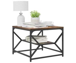 vidaXL Coffee Table Smoked Oak 51 x 50 x 40 cm