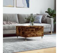 Vidaxl Coffee Table Smoked Oak 55X55X36.5 Cm Engineered Wood, Brown