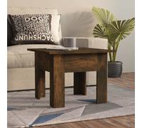 Vidaxl Coffee Table Smoked Oak 55X55X42 Cm Engineered Wood