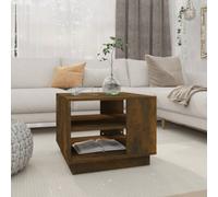 vidaXL Coffee Table Smoked Oak 55x55x43 cm Engineered Wood